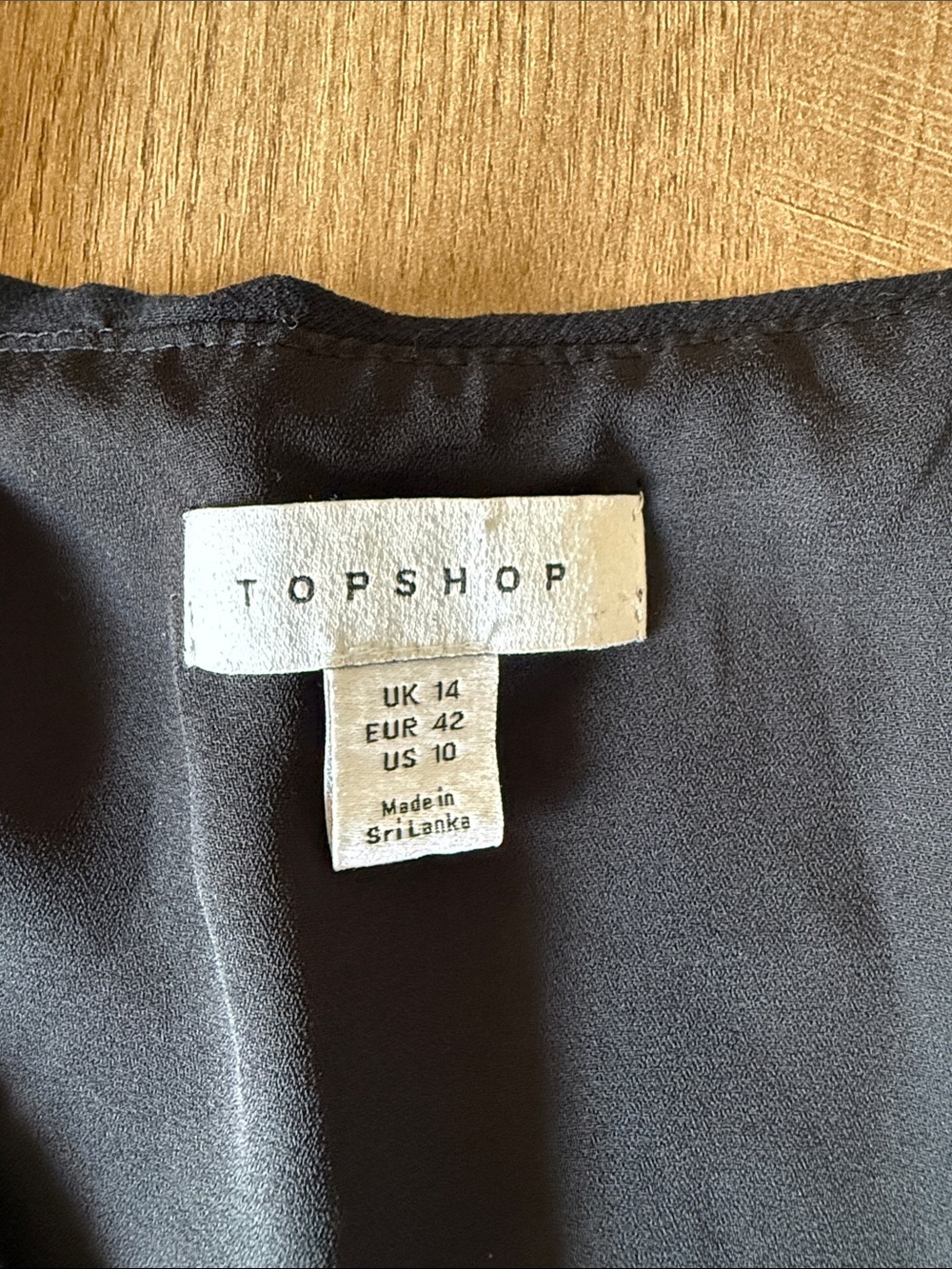 Topshop Black Sleeveless Blouse - Picture 2 of 2